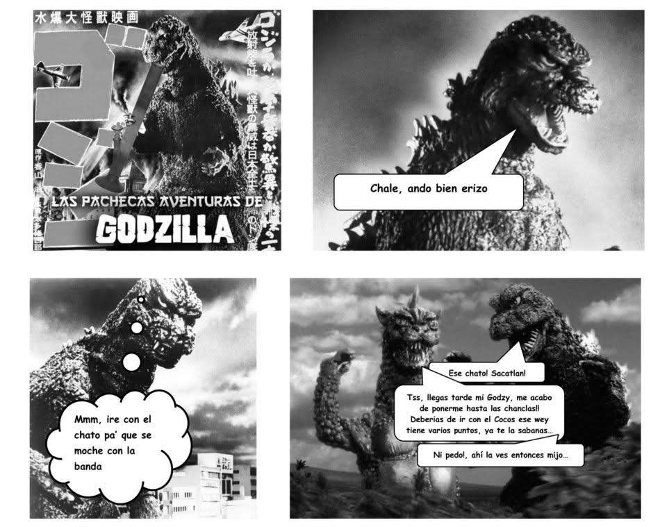 viñetas comic alternativo underground fanzine de las pachecas aventuras de godzilla