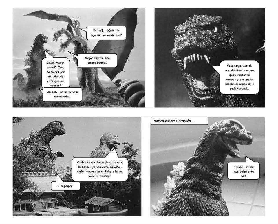 viñetas comic alternativo underground fanzine de las pachecas aventuras de godzilla